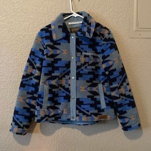 Pendleton Sherpa Aztec blue jacket